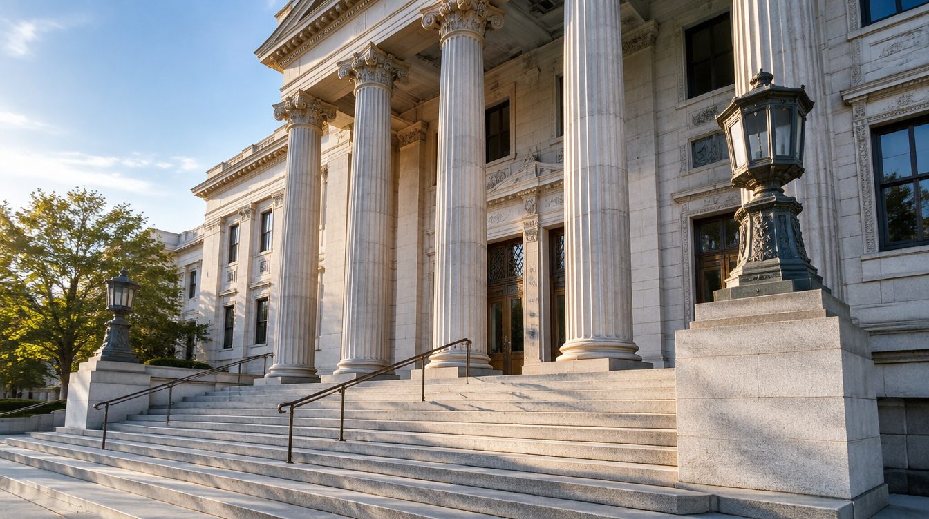 Courthouse exterior — eviction is a court process in every state