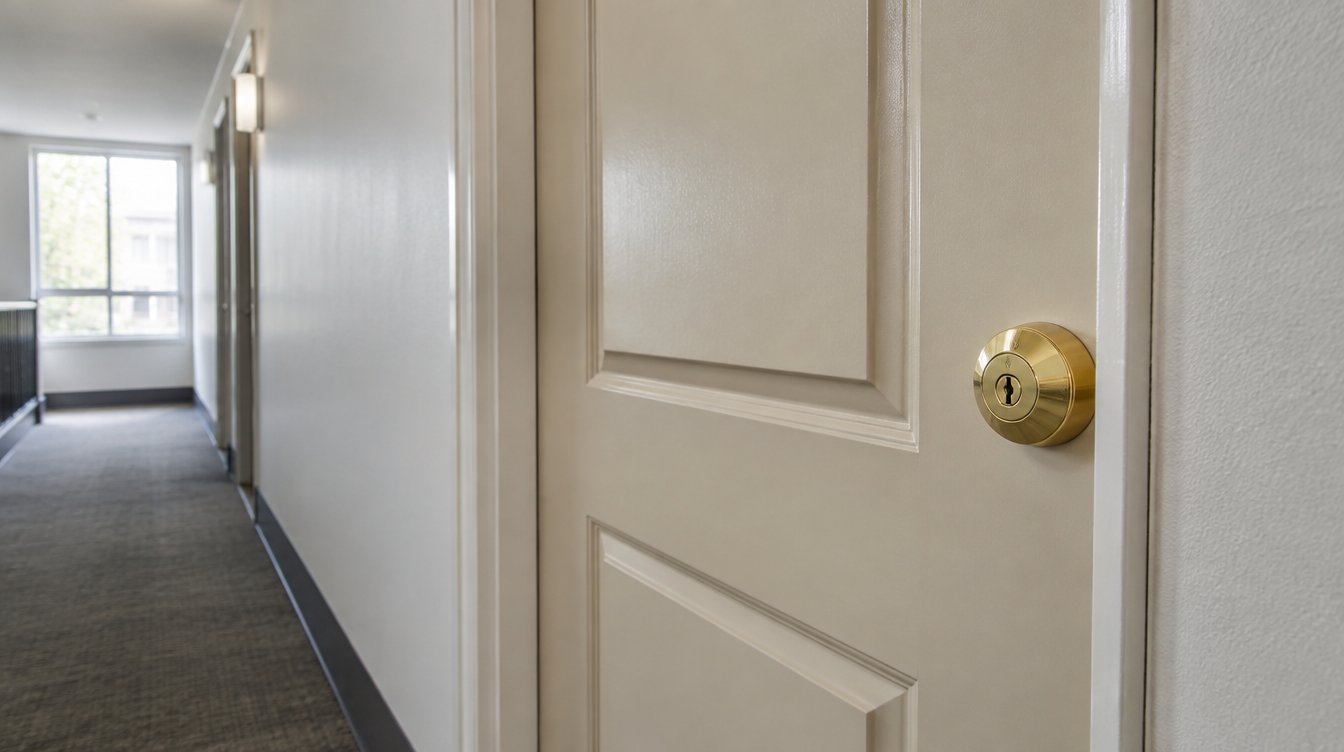 Lock hardware — a legal lockout follows a writ; a self-help lock change does not