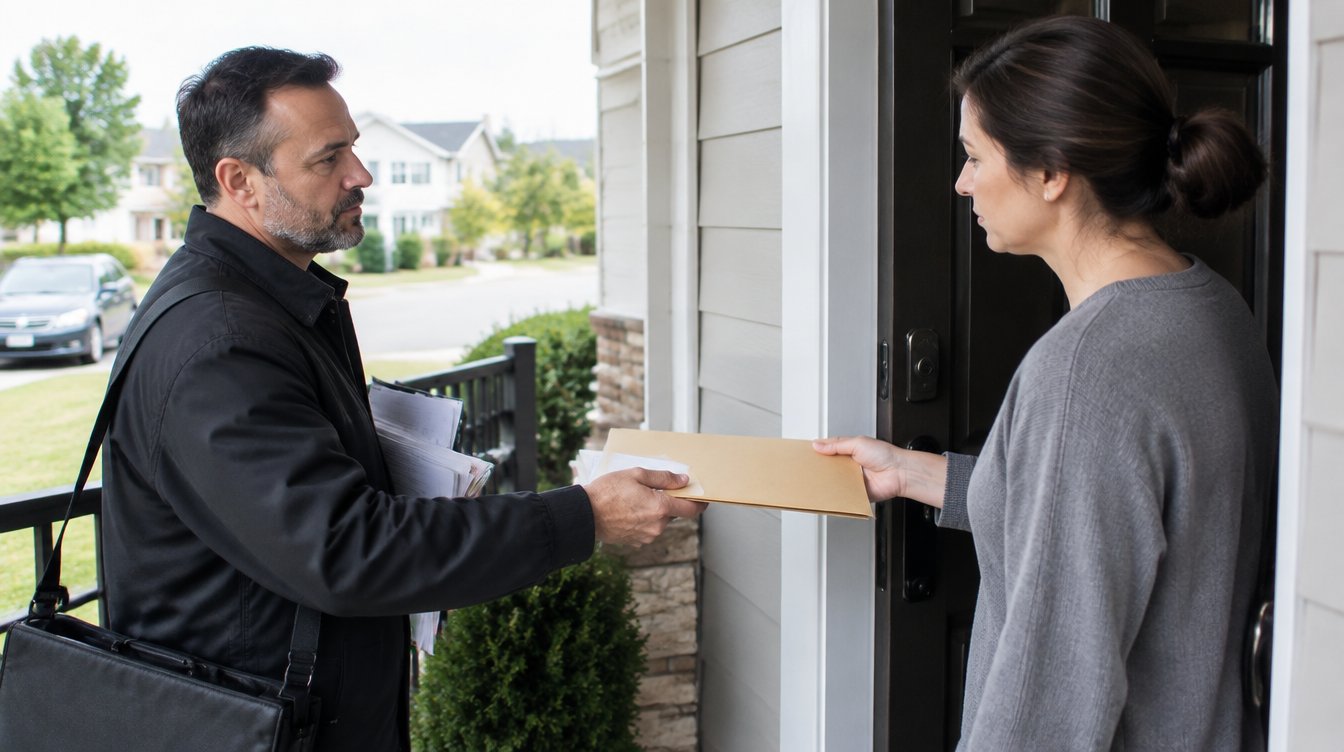 Process server paperwork — eviction service must be proven the way that court requires